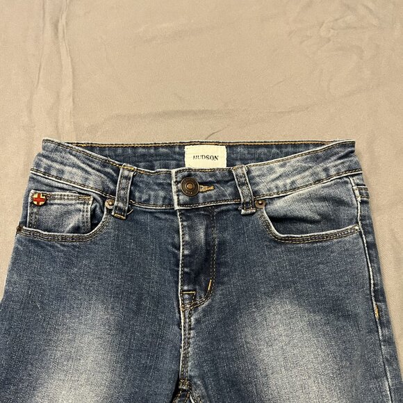 Hudson Kids Girls Skinny Jeans Size 10 Medium Wash Premium Denim Stretch - Picture 3 of 8
